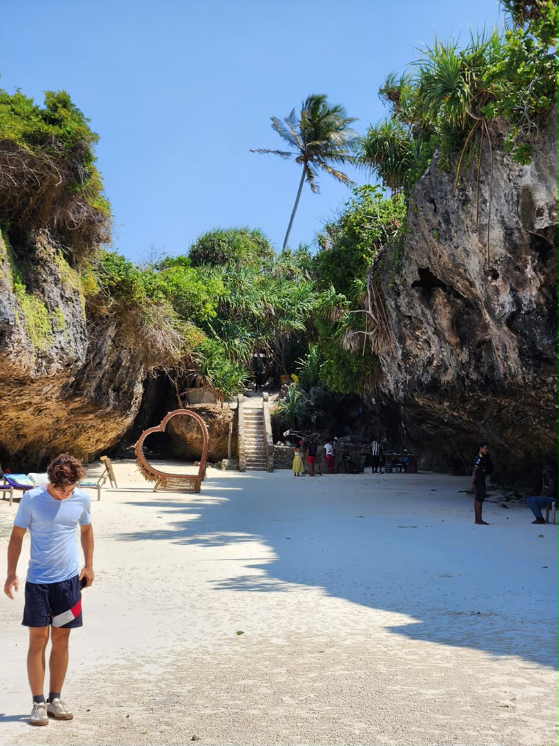 Zanzibar beach and dhow